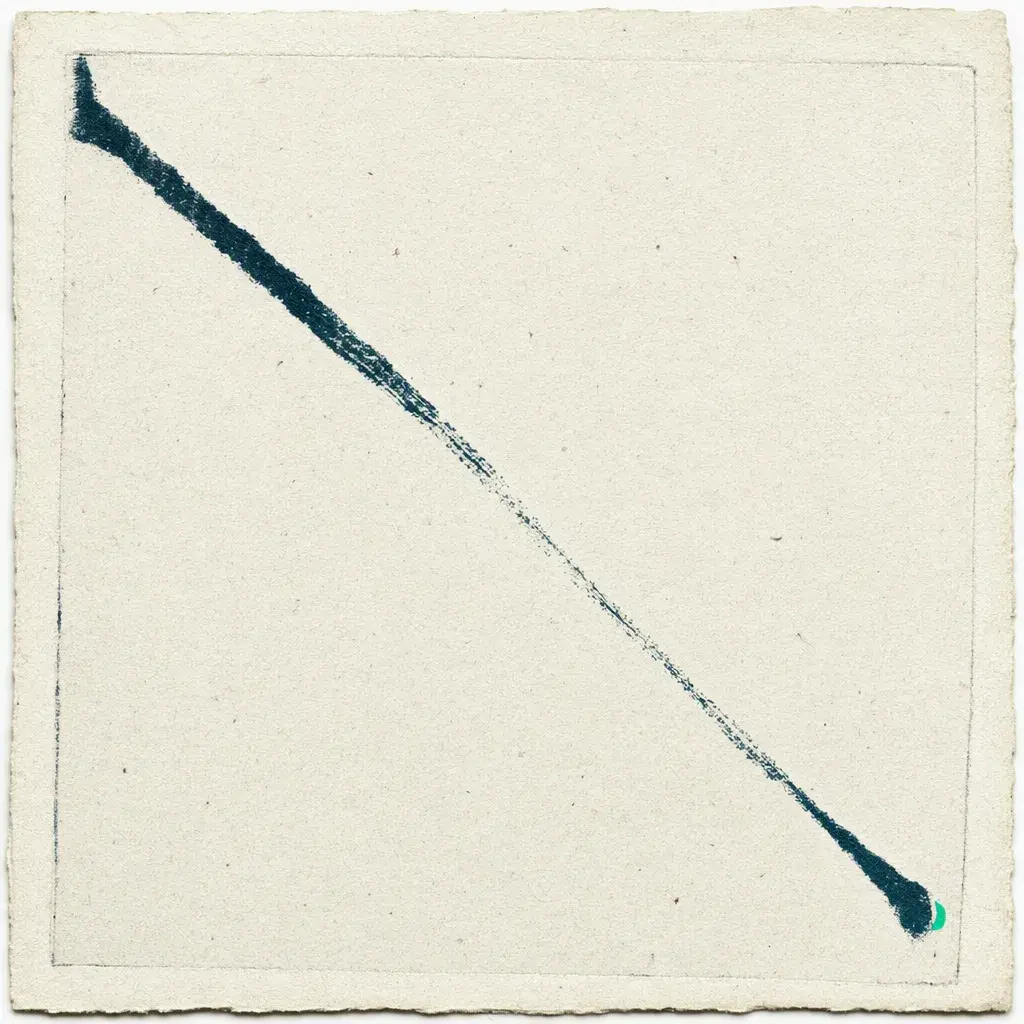 Intention, Reality Transurfing chapter 7: One unbroken line crossing empty paper to a small green mark