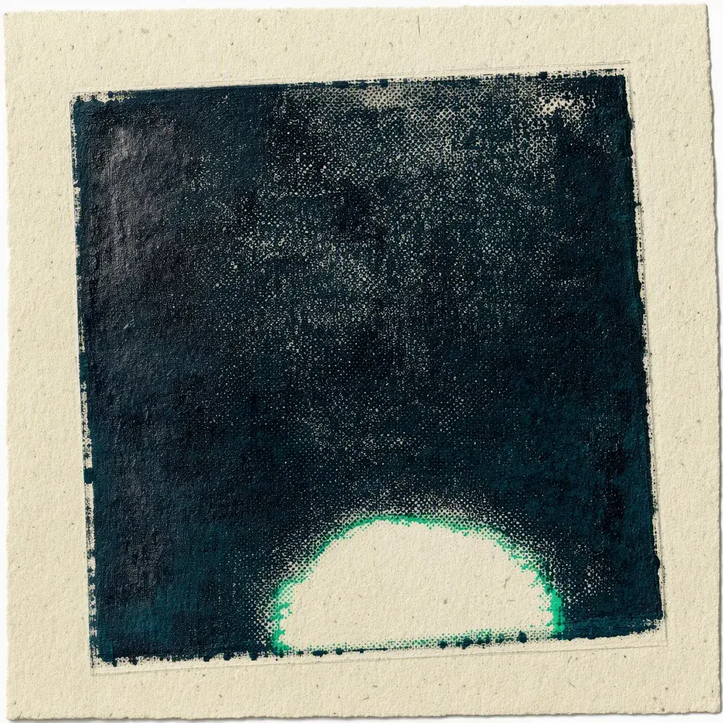 Dreams of the Gods, Reality Transurfing chapter 17: A dense inked field with a small clearing of bare paper rimmed green